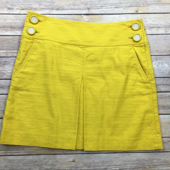 J. Crew Dresses & Skirts - J. Crew yellow mini skirt Sz 6